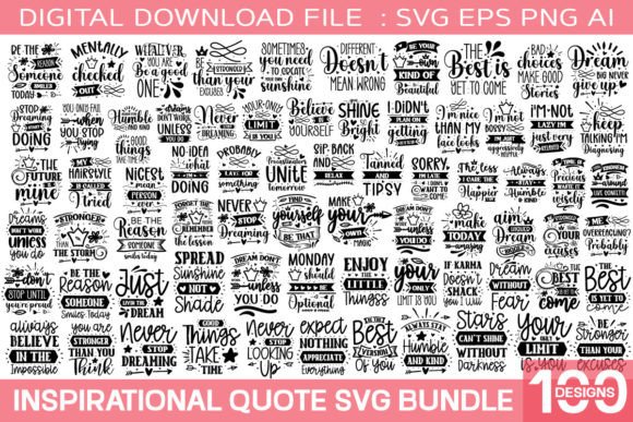 Download Inspirational Quotes Svg Bundle - Quotes Collection