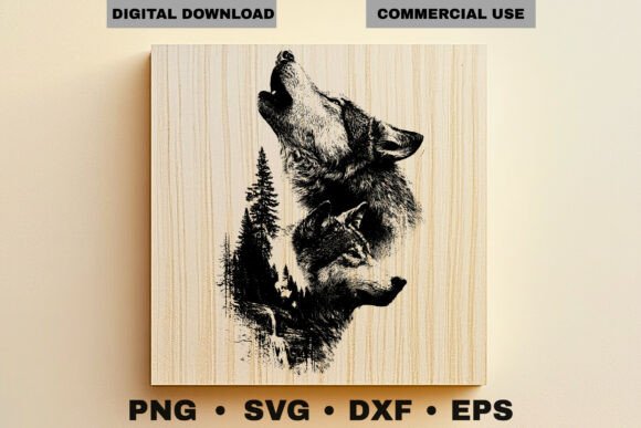 Download Wolf Engraving Wildlife SVG Art - Wildlife svg art Collection
