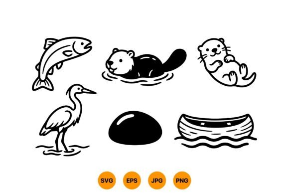 Download River Wildlife SVG Clipart - Premium Resources