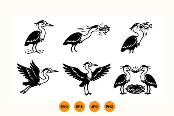 Download Heron Wildlife SVG Clipart - Premium Resources