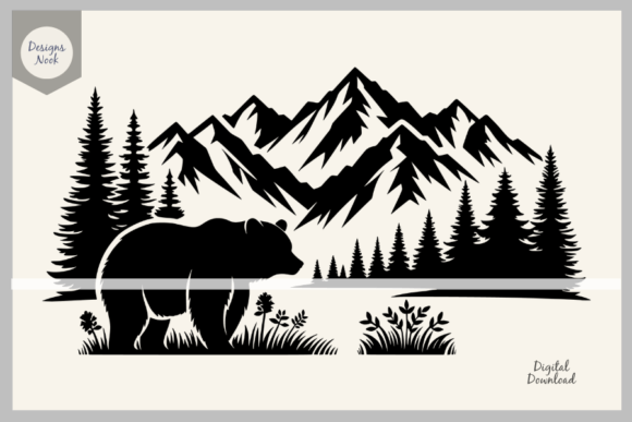 Download Bear Wildlife SVG Clipart Silhouette PNG - Premium Resources