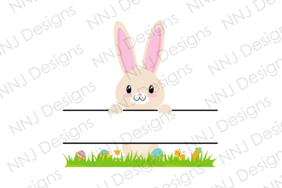 Download Easter Bunny Monogram Clipart - Easter bunny Collection