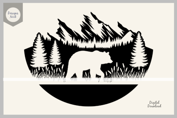 Download Bear Wildlife SVG Clipart Silhouette PNG - Premium Resources