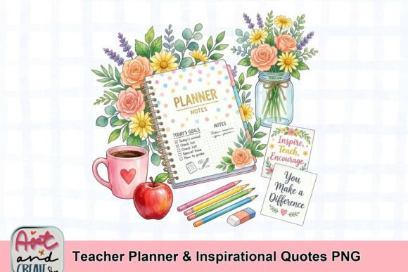 Download Teacher Planner &amp; Inspirational Quotes PNG - Quotes Collection