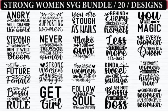 Download Strong Women SVG Bundle - Strong women svg Collection
