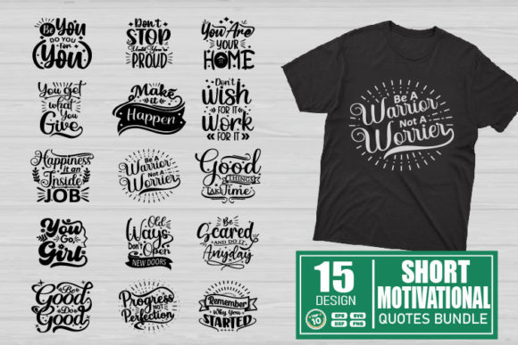 Download Short Motivational Quotes SVG Bundle - Quotes Collection