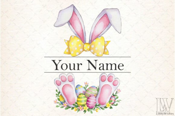 Download Easter Bunny Monogram Png, Rabbit Png - Easter bunny Collection