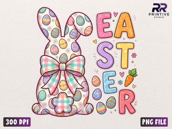 Download Cute Easter Bunny Letters PNG - Easter bunny Collection