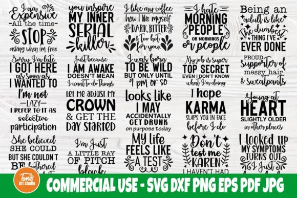 Download Funny Sayings SVG Bundle, Funny Quotes - Quotes Collection