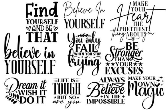 Download 10 Inspirational Quotes Svg Bundle - Quotes Collection