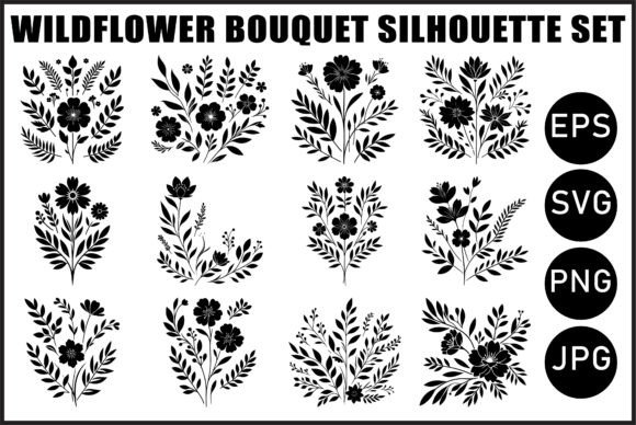 Download Wildflower Bouquet SVG Bundle - Wildflower Collection