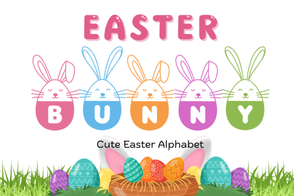 Download Easter Bunny Monogram - Easter bunny Collection